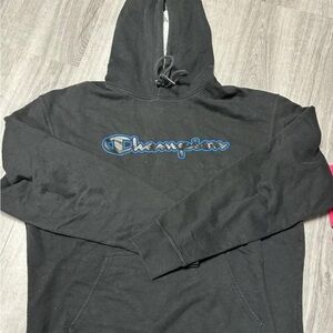 Champion Black Hoodie Sweater for Men